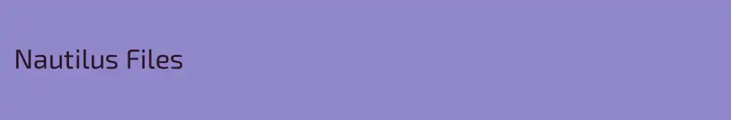Nautilus Files